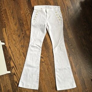 Banana Republic white flare jeans. Size 24